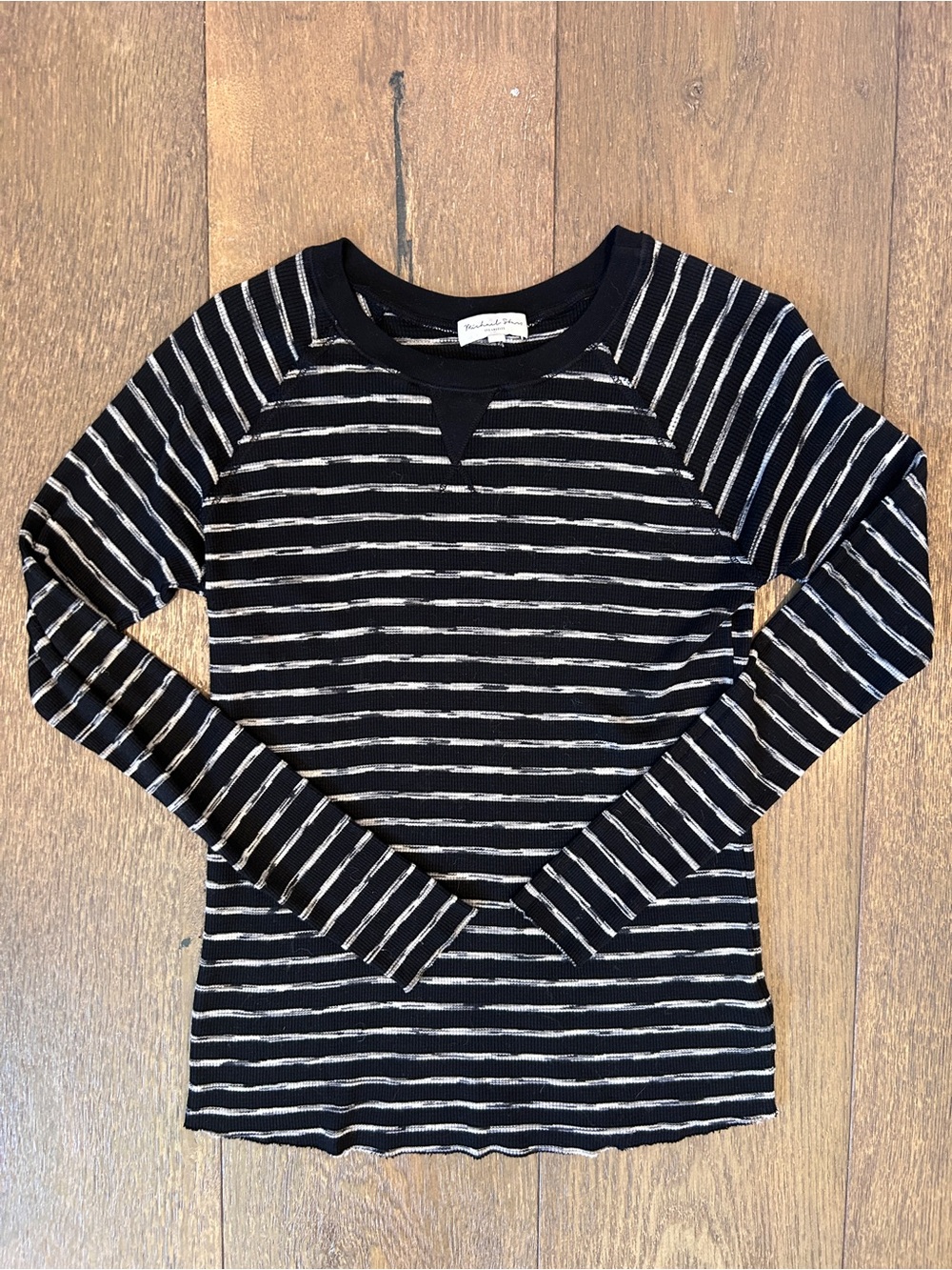 Michael Stars Stripe Waffle Top